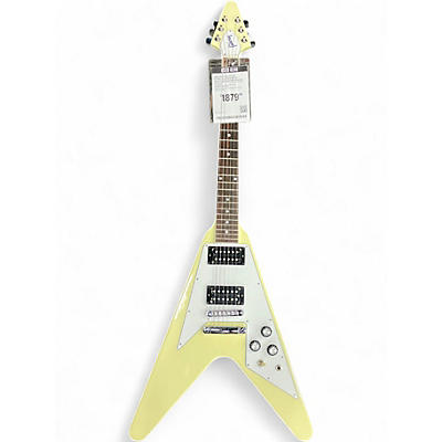 Used 2022 Gibson 70s Flying V Classic White Solid Body Electric Guitar