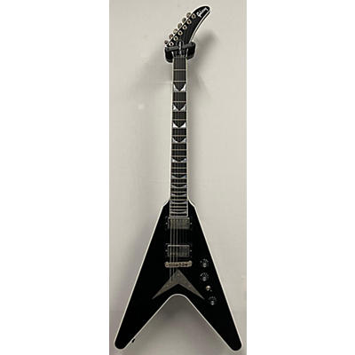 Gibson Used 2022 Gibson CUSTOM SHOP FLYING V EXP EBONY VOS DAVE MUSTAINE Ebony Solid Body Electric Guitar