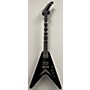 Used Gibson Used 2022 Gibson CUSTOM SHOP FLYING V EXP EBONY VOS DAVE MUSTAINE Ebony Solid Body Electric Guitar Ebony