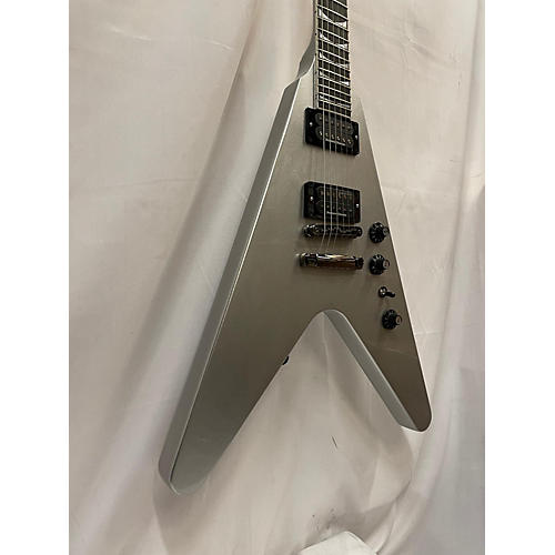 Gibson Used 2022 Gibson Dave Mustaine Flying V EXP Metallic Silver Solid Body Electric Guitar Metallic Silver