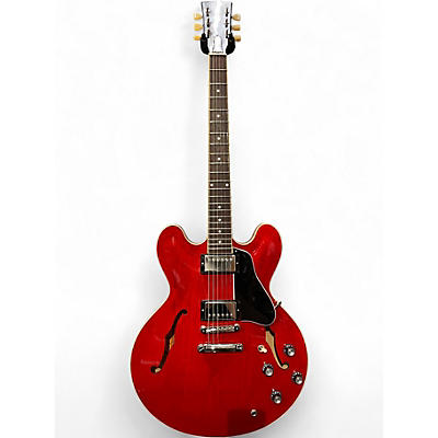 Used 2022 Gibson ES335 Cherry Hollow Body Electric Guitar