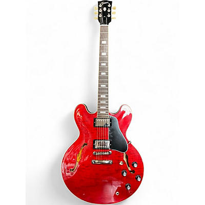 Used 2022 Gibson ES335 Cherry Hollow Body Electric Guitar