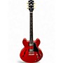 Used 2022 Gibson ES335 Satin Cherry Hollow Body Electric Guitar Cherry