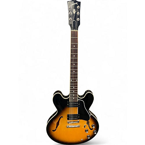 Used 2022 Gibson ES335 Sunburst Hollow Body Electric Guitar Sunburst