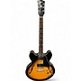 Used 2022 Gibson ES335 Sunburst Hollow Body Electric Guitar Sunburst