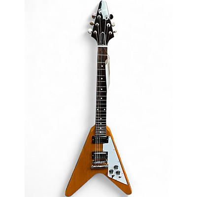Used 2022 Gibson FLYING V 70S Vintage Natural Solid Body Electric Guitar