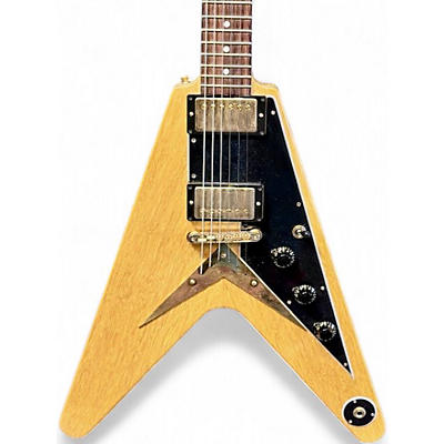 Used 2022 Gibson Flying V Korina Vintage Natural Solid Body Electric Guitar