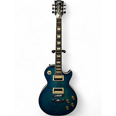 Used 2022 Gibson LES PAUL TRADITIONAL PRO V AAA FLAME TOP  Ocean Water Perimeter Solid Body Electric Guitar
