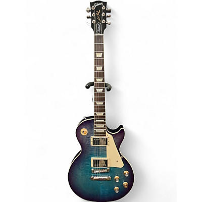 Used 2022 Gibson Les Paul Standard 1960S Neck Blue Burst Solid Body Electric Guitar
