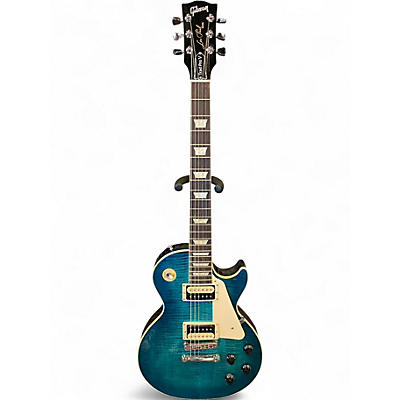 Used 2022 Gibson Les Paul Traditional Pro V Flame Top Ocean Water Perimeter Solid Body Electric Guitar