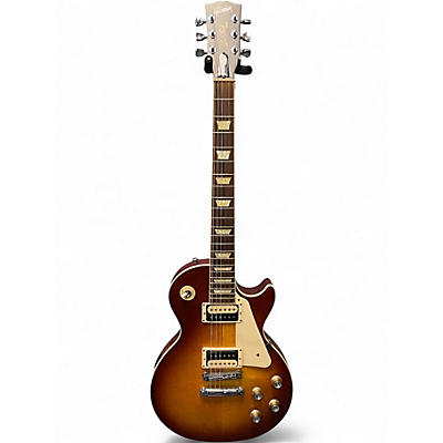 Used 2022 Gibson Les Paul Traditional Pro V Satin Top Iced Tea Solid Body Electric Guitar