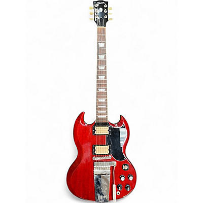 Used 2022 Gibson SG Standard '61 Maestro Vibrola Cherry Solid Body Electric Guitar