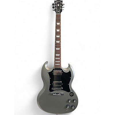 Used 2022 Gibson SG Standard Metallic Silver Solid Body Electric Guitar
