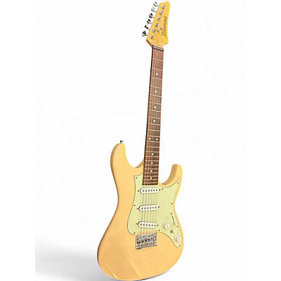 Used 2022 Ibanez AZES31 Cream Solid Body Electric Guitar