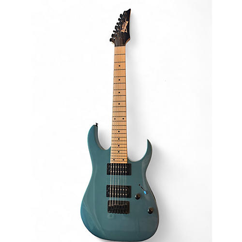 Used 2022 Ibanez GRG7221M GRG Series 7-String Metallic Blue Solid Body Electric Guitar Metallic Blue