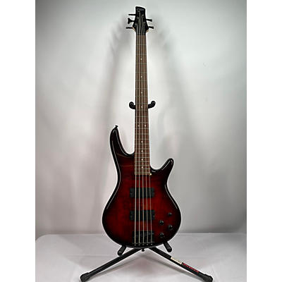 Ibanez Used 2022 Ibanez GSR205 5 String Trans Amber Electric Bass Guitar