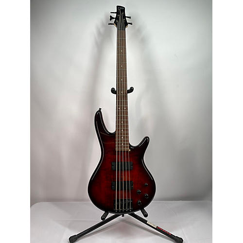 Ibanez Used 2022 Ibanez GSR205 5 String Trans Amber Electric Bass Guitar Trans Amber