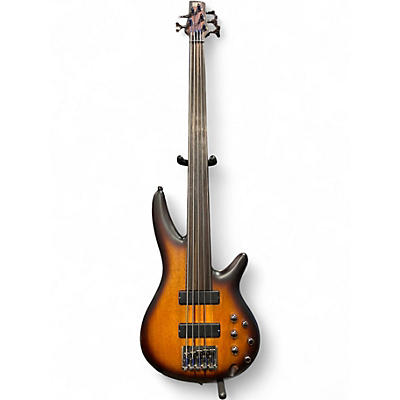 Used 2022 Ibanez SRF705 Tobacco Burst Electric Bass Guitar