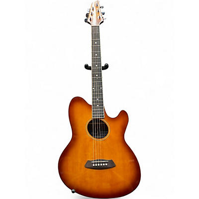 Used 2022 Ibanez TCY10E Talman 2 Color Sunburst Acoustic Electric Guitar