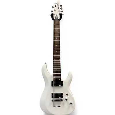 Used 2022 Jackson C 7 Deluxe White Solid Body Electric Guitar