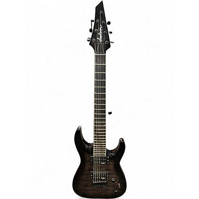 Used 2022 Jackson JS22-7 Dinky 7 String Trans Black Solid Body Electric Guitar