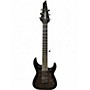 Used 2022 Jackson JS22-7 Dinky 7 String Trans Black Solid Body Electric Guitar Trans Black