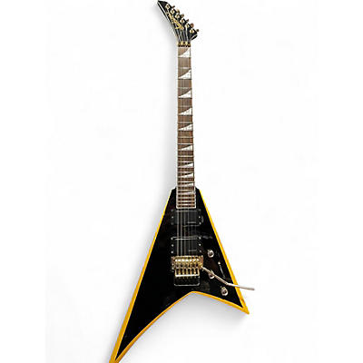 Used 2022 Jackson RRX24 Black and Yellow Solid Body Electric Guitar