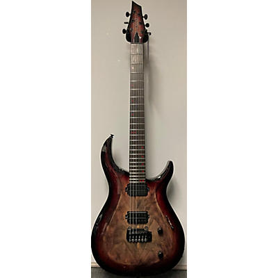 Kiesel Guitars Used 2022 Kiesel Guitars C6X Crescent 6 X-Trem Custom Crimson Red Blackburst Solid Body Electric Guitar