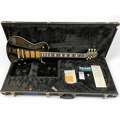 Used 2022 Knaggs Eric Steckel Kenai T/S H3 Black/Creme Bind. Solid Body Electric Guitar