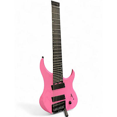 Used 2022 Legator G8FP Shocking Pink Solid Body Electric Guitar