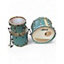 Used 2022 Ludwig 3 Piece Classic Maple FAB HERITAGE BLUE Drum Kit HERITAGE BLUE