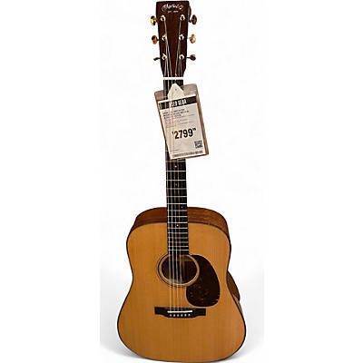 Used 2022 Martin D18 Modern Deluxe Natural Acoustic Guitar