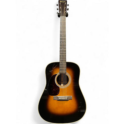 Used 2022 Martin HD28 Left Handed Shaded Acoustic Guitar Shaded