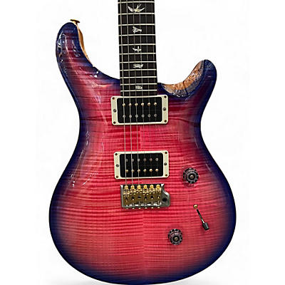 Used 2022 PRS Custom 24 10 Top Bonnie Pink w/Purple Burst Solid Body Electric Guitar