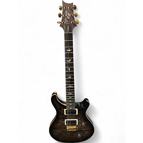 Used 2022 PRS Custom 24 10 Top Charcoal Solid Body Electric Guitar Charcoal
