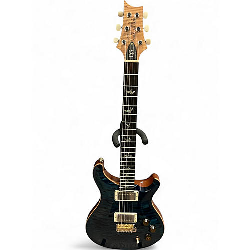 Used 2022 PRS DGT WOOD LIBRARY 10 TOP Trans Blue Solid Body Electric Guitar Trans Blue