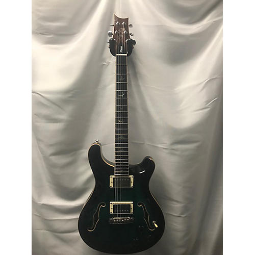 PRS Used 2022 PRS SE Hollow II Piezo Peacock Blue Hollow Body Electric Guitar Peacock blue