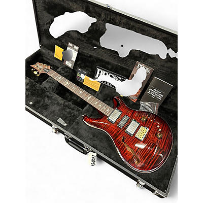 Used 2022 PRS Special Semi-Hollow 22 10 Top Black Amber Hollow Body Electric Guitar