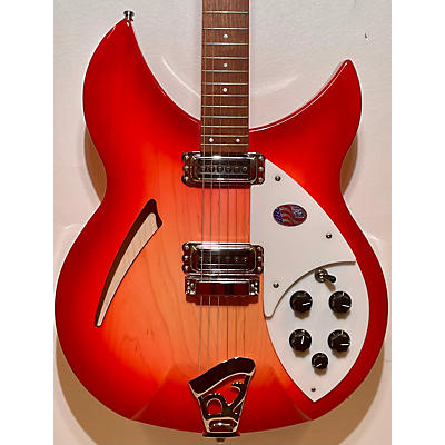 Used 2022 Rickenbacker 330 Fireglo Hollow Body Electric Guitar