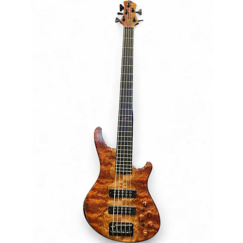 Used 2022 Roscoe SKB-3005 CUSTOM Waterfall Bubinga Top Electric Bass Guitar Waterfall Bubinga Top