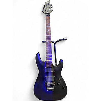 Used 2022 Schecter Guitar Research Damien Floyd Rose Black Solid Body Electric Guitar