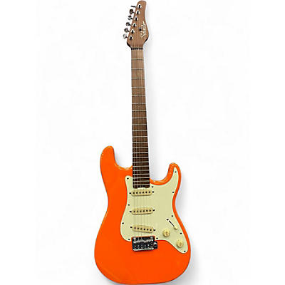 Used 2022 Schecter Guitar Research Nick Johnson SSS Atomic Orange Solid Body Electric Guitar