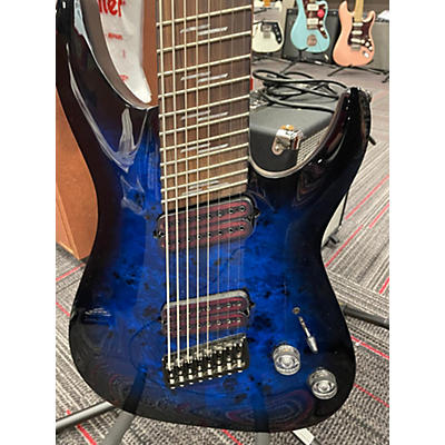 Schecter Guitar Research Used 2022 Schecter Guitar Research OMEN EXTREME 8 SEE THROUGH BLUE BURST Solid Body Electric Guitar