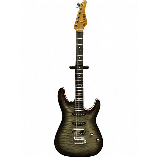 Used 2022 Schecter Guitar Research california classic black burst Solid Body Electric Guitar black burst