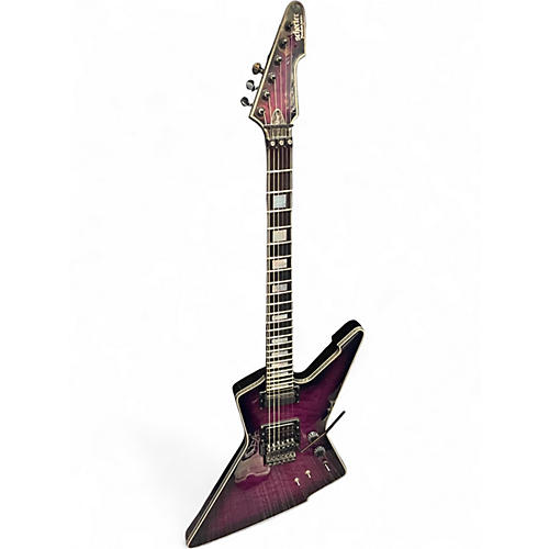 Used 2022 Schecter Guitar Research es1fr purple Solid Body Electric Guitar purple