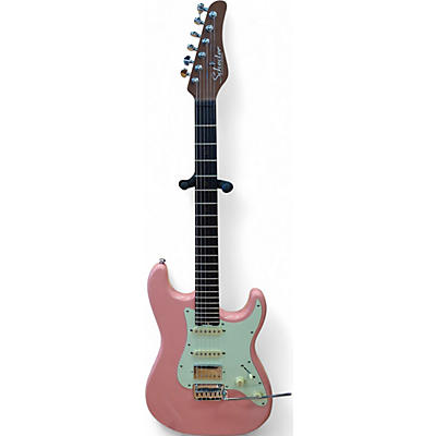 Used 2022 Schecter Guitar Research nick johnston Pink Solid Body Electric Guitar