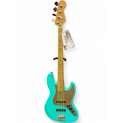 Used 2022 Squier 40TH ANNIVERSARY JAZZ BASS Seafoam Green Electric Bass Guitar