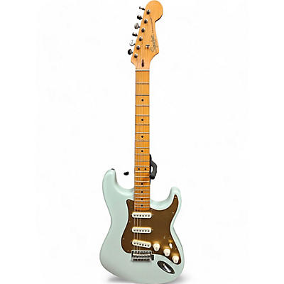 Squier Used 2022 Squier 40th Anniversary Stratocaster Vintage Edition Satin Sonic Blue Solid Body Electric Guitar