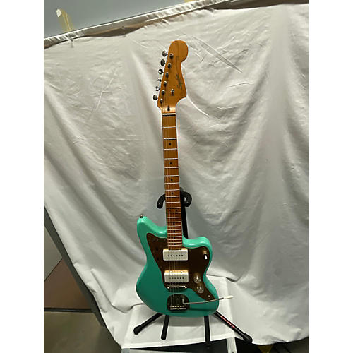 Squier Used 2022 Squier 40th Anniversary Vintage Jazzmaster Seafoam Green Solid Body Electric Guitar Seafoam Green