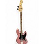 Used 2022 Squier Affinity Jazz Bass Burgundy Mist Electric Bass Guitar Burgundy Mist